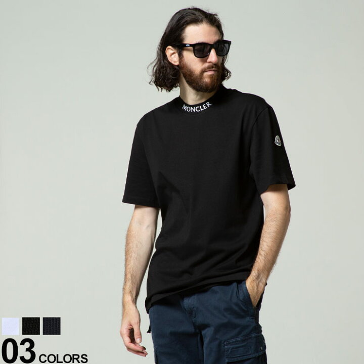 楽天市場】モンクレール MONCLER ネック ロゴ プリント 半袖 Tシャツ 