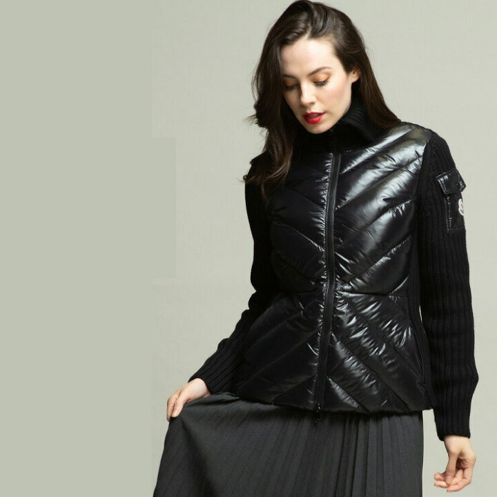 楽天市場 Moncler モンクレール ニット ダウンジャケット ブランド レディース 黒 アウター ジャケット ブルゾン ダウン Mcl9bm1131 Sale 8 A ゼンオンライン楽天市場店