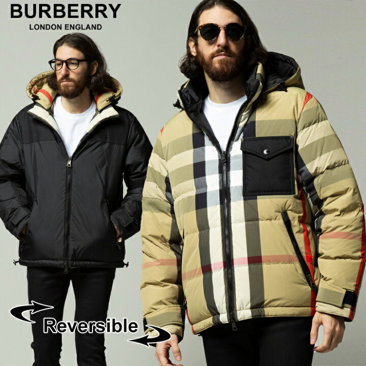 楽天市場】BURBERRY バーバリー リバーシブル チェック ダウン  