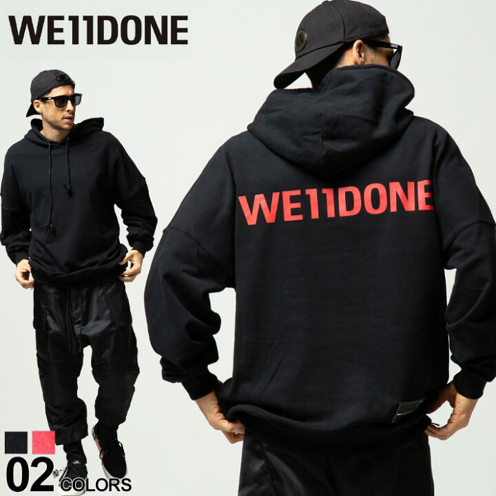 楽天市場 We11done ウェルダン バックロゴ プルオーバー スウェット パーカーブランド メンズ トップス パーカー フード Wdssu ゼンオンライン楽天市場店