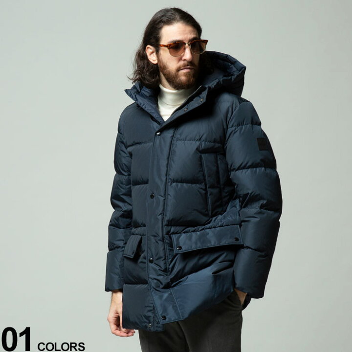 楽天市場】ヒューゴボス HUGOBOSS フード ボタンジップ ダウン  