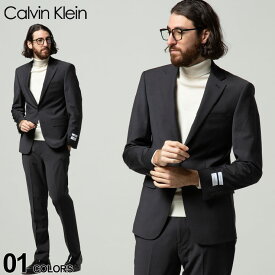 カルバンクライン ジャケット Calvin Klein ウール混 ストレッチ シングル 2ツ釦 ジャケットブランド メンズ 男性 アウター ジャケット テーラード フォーマル CKMLBI7NW0001