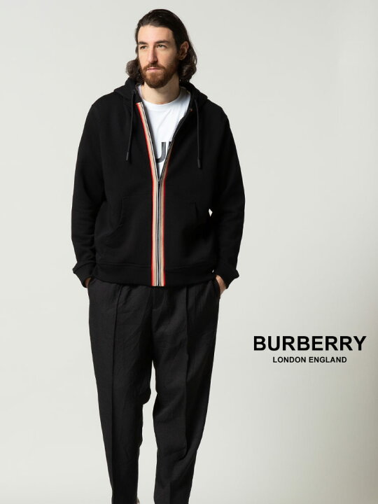 楽天市場】バーバリー パーカー メンズ BURBERRY アイコンストライプ 