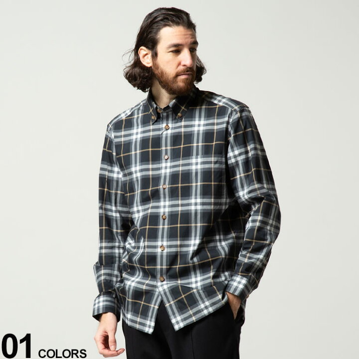 楽天市場 バーバリー シャツ メンズ Burberry チェック ボタンダウン 長袖 シャツブランド メンズ 男性 トップス シャツ 長袖シャツ チェックシャツ ゼンオンライン楽天市場店