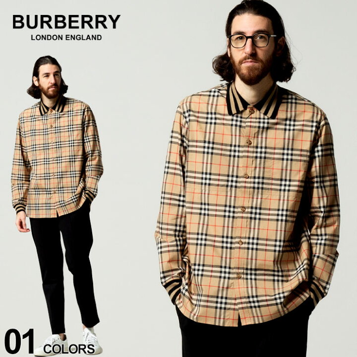 楽天市場】バーバリー シャツ メンズ BURBERRY ブランド チェック 襟袖  