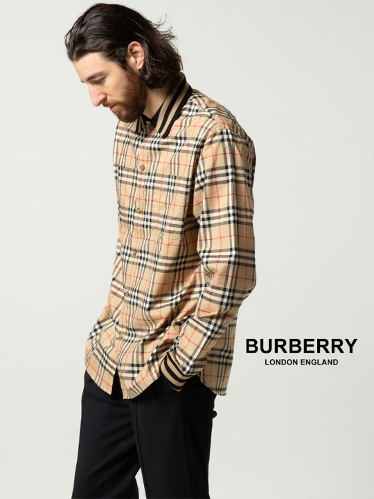 楽天市場】バーバリー シャツ メンズ BURBERRY ブランド チェック 襟袖  