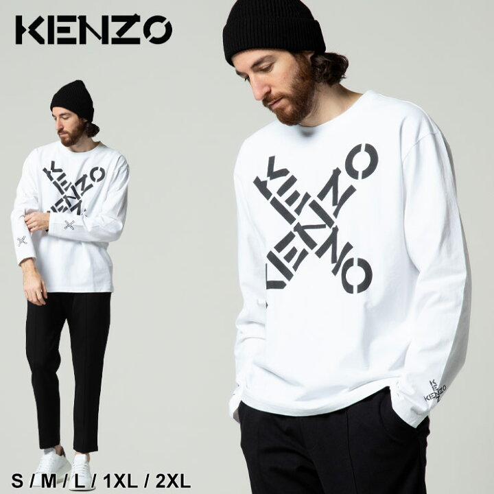楽天市場】ケンゾー Tシャツ メンズ KENZO クロスロゴ クルーネック 