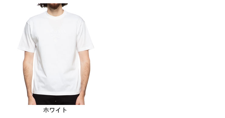 プラダ メンズ Tシャツ 半袖 PRADA ブランド サガラ ロゴ 刺繍 トップス シャツ シンプル 白 シロ ホワイト 大きいサイズ  PRUJN78210MQ | ゼンオンライン楽天市場店