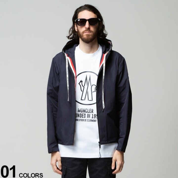 楽天市場 モンクレール メンズ アウター Moncler ブランド 袖 ワッペン ロゴ コード フード フルジップ ジャケット Carles ブルゾン パーカー 春アウター ネイビー 紺 大きいサイズ Mccarles2 ゼンオンライン楽天市場店