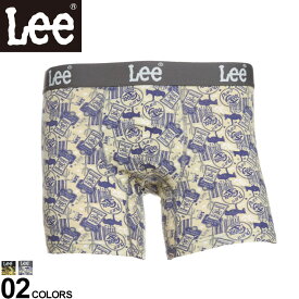 大きいサイズ メンズ Lee (リー) ウエスタンサイン柄 前閉じ ボクサーパンツ ボクサー パンツ 前閉じ 総柄 BTZE2055B108