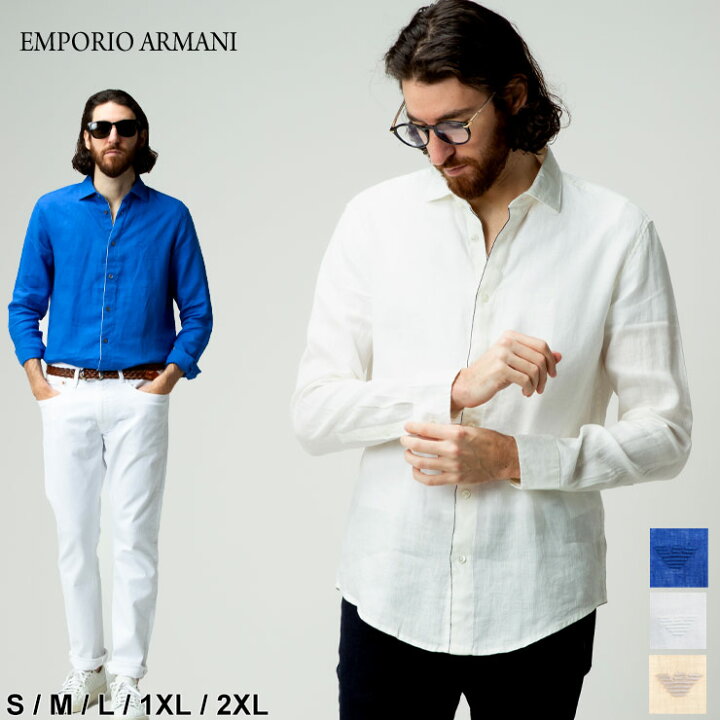 楽天市場】アルマーニ メンズ シャツ エンポリオ アルマーニ EMPORIO 