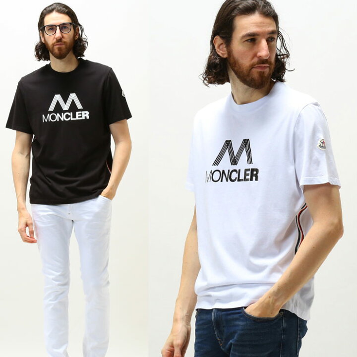 楽天市場】モンクレール メンズ Tシャツ 半袖 MONCLER ロゴ プリント 