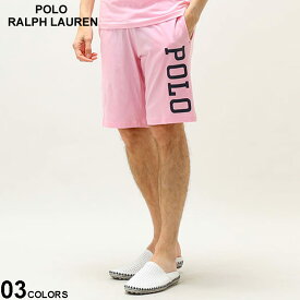 ◆エントリーでさらにポイント+4倍◆ポロラルフローレン メンズ ショートパンツ POLO RALPH LAUREN POLOプリント ロゴ コットン ブランド 男性 ボトムス パンツ ショーツ ハーフパンツ 春 夏 白 黒 ピンク 大きいサイズ RLPK21RL アウトレット