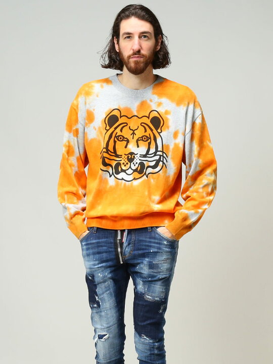 楽天市場】ケンゾー ニット メンズ KENZO サマーニット タイダイ柄 