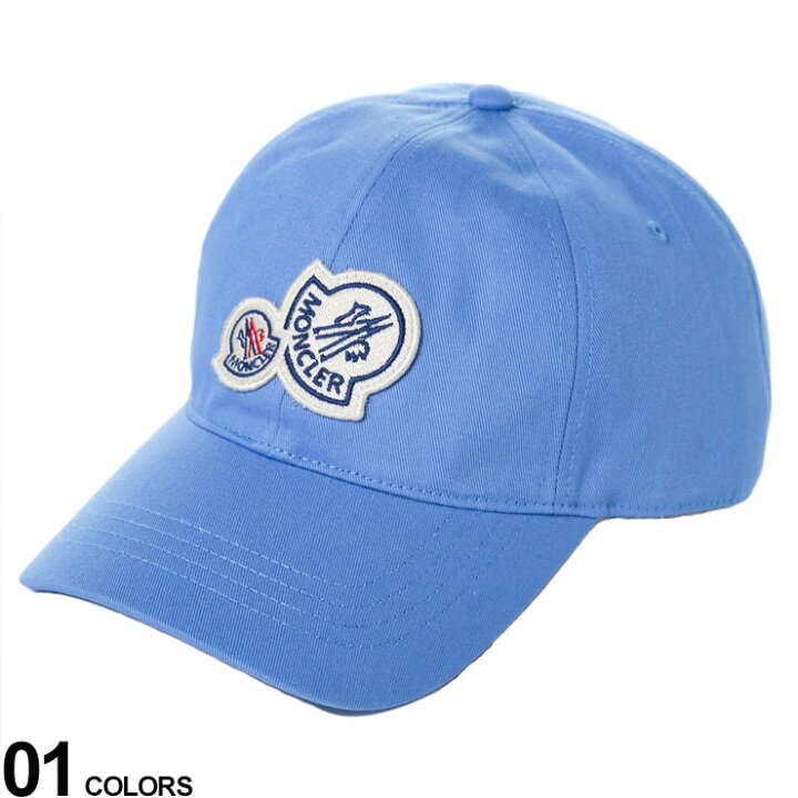 楽天市場 モンクレール キャップ メンズ Moncler ブランド ワッペン ロゴ 帽子 ベースボールキャップ コットン サックス 青 水色 Mc3b Sale 6 B ゼンオンライン楽天市場店
