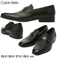カルバンクライン 靴 メンズ Calvin Klein ローファー ブランド ロゴ シューズ ビジネスシューズ 革靴 黒…
