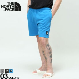 大きいサイズ メンズ THE NORTH FACE (ザ ノースフェイス) 裏起毛 ワンポイント ショートパンツ M NEVER STOP SHORT パンツ ショーツ スウェット NF0A4AAGD22