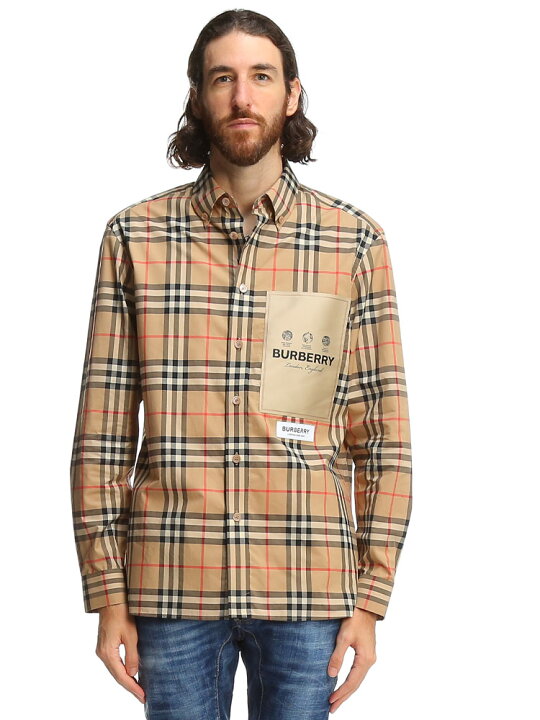 楽天市場】バーバリー メンズ シャツ BURBERRY ブランド 長袖シャツ  