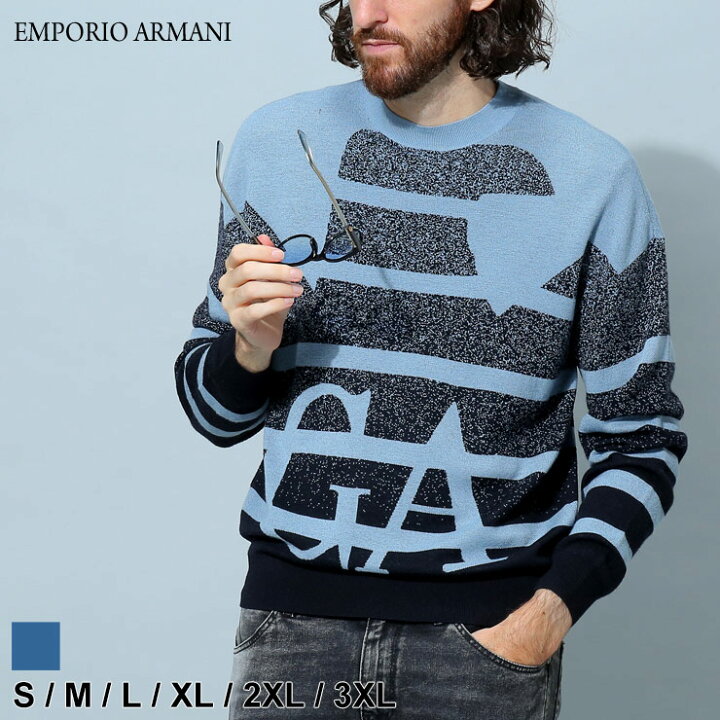 楽天市場】アルマーニ メンズ セーター エンポリオアルマーニ EMPORIO 
