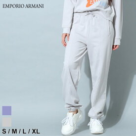 アルマーニ レディース パンツ エンポリオアルマーニ EMPORIO ARMANI ブランド スウェットパンツ ボトムス ロングパンツ スウェット ワイド 無地 コットン 綿 セットアップ 対応 大きいサイズ EAL6L2P7B2J49Z