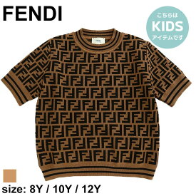 フェンディ キッズ ニット FENDI ブランド 子供服 トップス 半袖 プルオーバー ロゴ FF 子ども 女の子 男の子 大人 レディース FDKJFG069AEYD SALE_9_a SALE_9_a