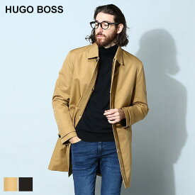 ヒューゴボス メンズ コート HUGO BOSS ブランド アウター ボタン ジップ ステンカラー ビジネス フォーマル 中綿 コットン 綿 大きいサイズ HBMAREC10238728