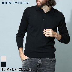 ジョンスメドレー メンズ セーター JOHN SMEDLEY ブランド トップス ニット ニットポロ ポロシャツ 長袖 無地 ウール混 大きいサイズ BELPER ベルパー JSSCBELPER SALE_1_f