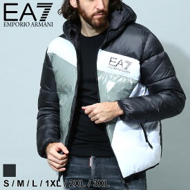 エンポリオアルマーニ EMPORIO ARMANI EA7 ダウンジャケット メンズ 中綿 フード 防風 撥水 レギュラーフィット 大きいサイズあり EA76LPB60PN5ZZ