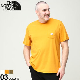 大きいサイズ メンズ THE NORTH FACE (ザ ノースフェイス) ポケット クルーネック 半袖 Tシャツ M S/S HERITAGE PATCH POCKET TEE Tシャツ 半袖 ポケT クルー NF0A7QAD22