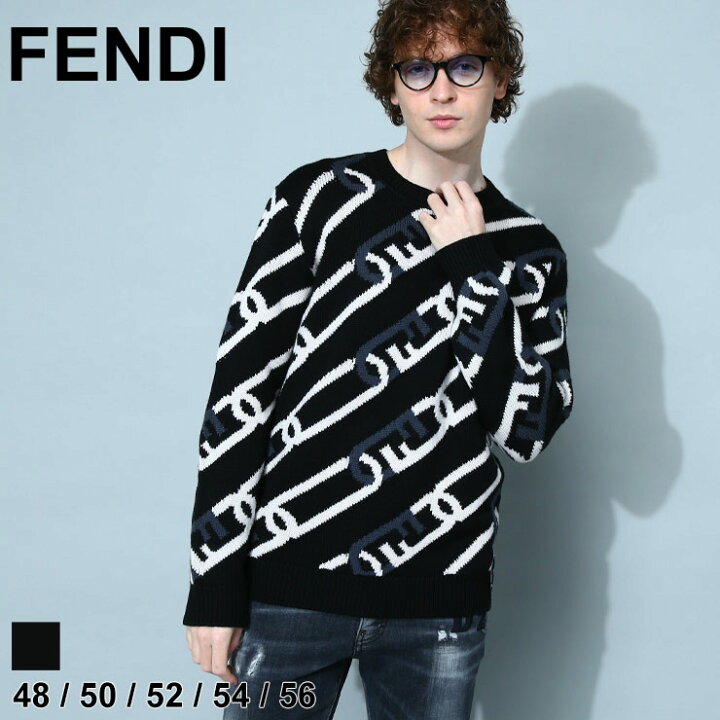 楽天市場】フェンディ メンズ ニット FENDI トップス セーター クルー 