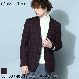カルバンクライン メンズ ジャケット Calvin Klein ブランド アウター テーラード チェック シングル SLIMFIT フォーマル ビジネス ワイン 大きいサイズ CKMRTT17CX0530 sale_2_c
