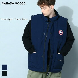 カナダグース ダウンベスト ダウン メンズ CANADA GOOSE ダウンジャケット ジレ ワッペン Freestyle Crew Vest フリースタイルクルーベスト ブランド アウター 防寒 大きいサイズあり CG4154M