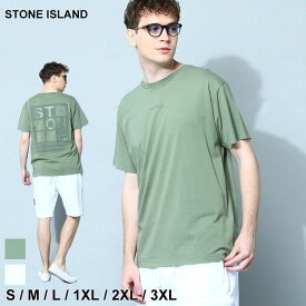 ストーンアイランド STONE ISLAND Tシャツ 半袖 メンズ カットソー クルーネック バックプリント ロゴ ブランド トップス シャツ 大きいサイズあり SI78152NS94 SALE_1_a