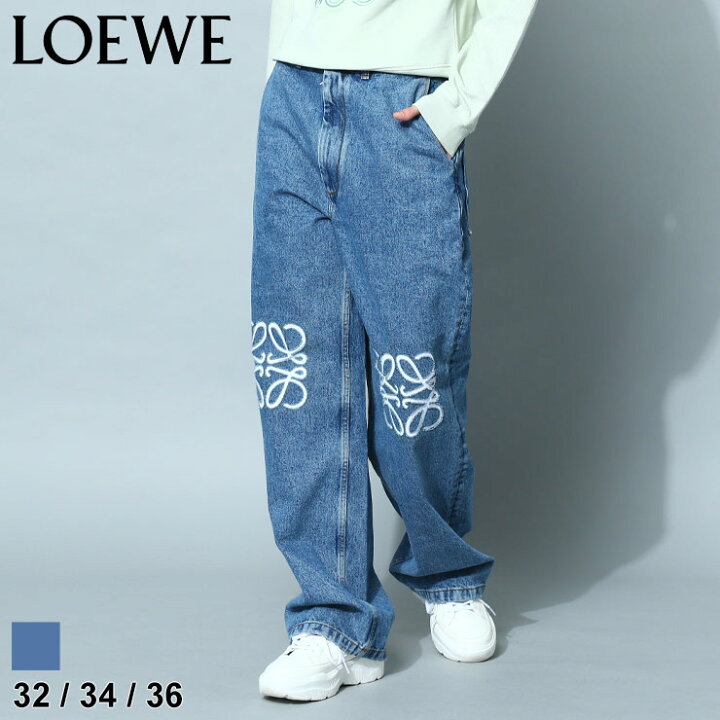 楽天市場】ロエベ LOEWE デニム ジーンズ ワイドデニム レディース 