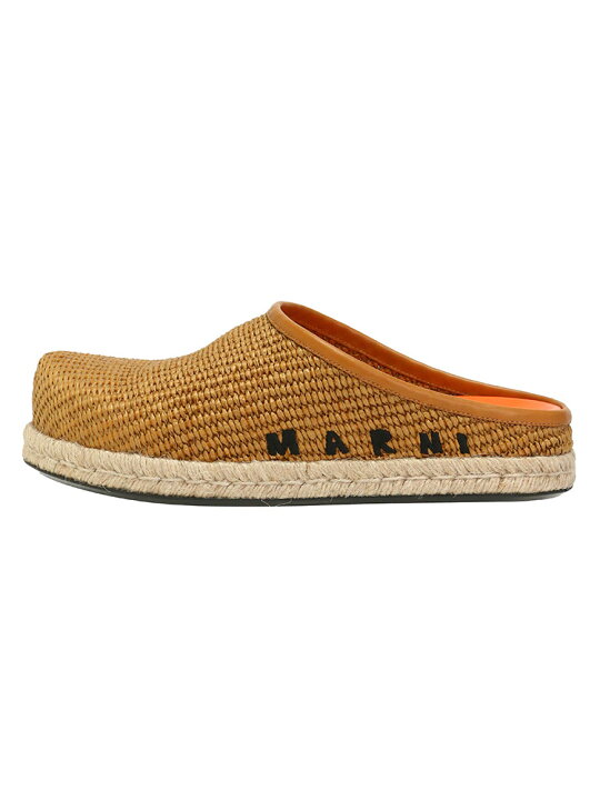 楽天市場】マルニ MARNI フスベッド サボ ロゴ スリッポン FUSSBETT 