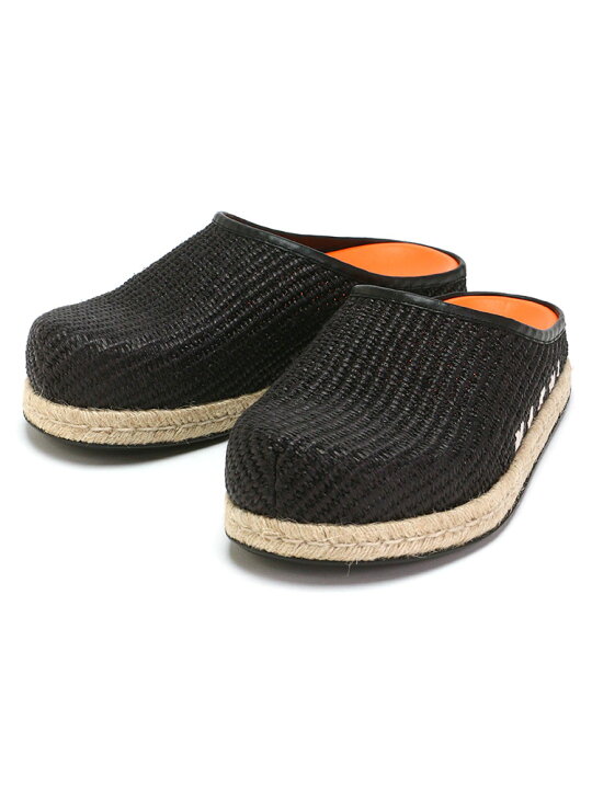 楽天市場】マルニ MARNI フスベッド サボ ロゴ スリッポン FUSSBETT 
