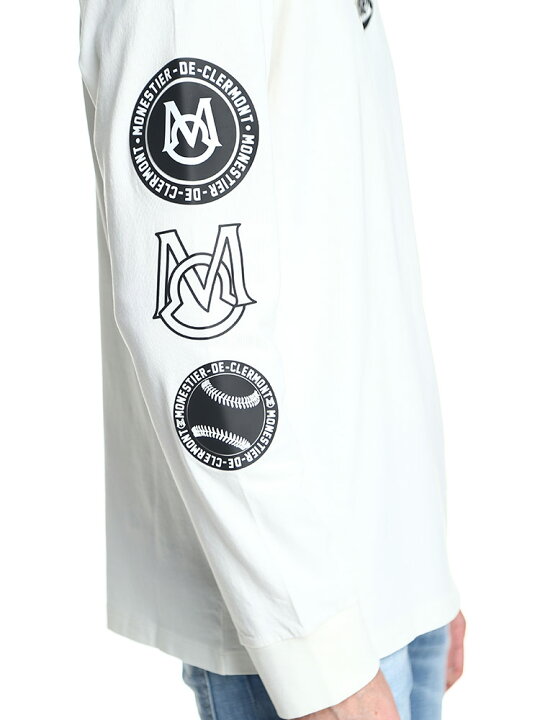 楽天市場】モンクレール MONCLER 袖プリント ロンT クルーネック 長袖 