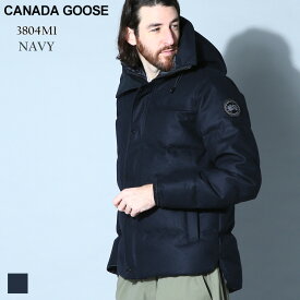 カナダグース CANADA GOOSE ダウンジャケット MacMillan Parka Wool マクシミリアンパーカー ウール 黒ワッペン ブラックレーベル ブランド メンズ アウター ジャケット ダウン 紺 コン 大きいサイズあり CG3804M1