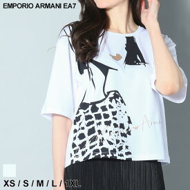 アルマーニ Tシャツ 半袖 エンポリオアルマーニ EMPORIO ARMANI EA7 レディース プリント クルーネック 白 シロ ブランド トップス シャツ 大きいサイズあり EA7L3RTT42TJLWZ