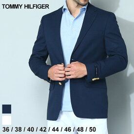 トミーヒルフィガー TOMMY HILFIGER ジャケット メンズ ブレザー ストレッチ 無地 紺ブレ シングル ブランド アウター テーラード サマージャケット 紺 白 シロ 大きいサイズあり TMAS4000