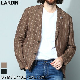 ◆エントリーでさらにポイント+4倍◆ラルディーニ LARDINI ジャケット 麻ジャケット リネンジャケット シングル リネン 麻 テーラード サマージャケット ストライプ アウター ブランド メンズ 大きいサイズあり LDAMAJSS60426 SALE_2_c