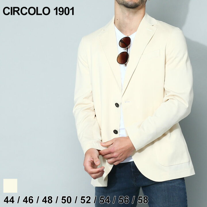 楽天市場】チルコロ ジャケット CIRCOLO 1901 メンズ ストレッチ 無地 