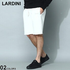 ラルディーニ LARDINI パンツ スウェット ショートパンツ ショーツ ボトムス ロゴ ブランド メンズ 白 シロ 黒 クロ 春 夏 大きいサイズあり LDLT05LT6014 SALE_3_a