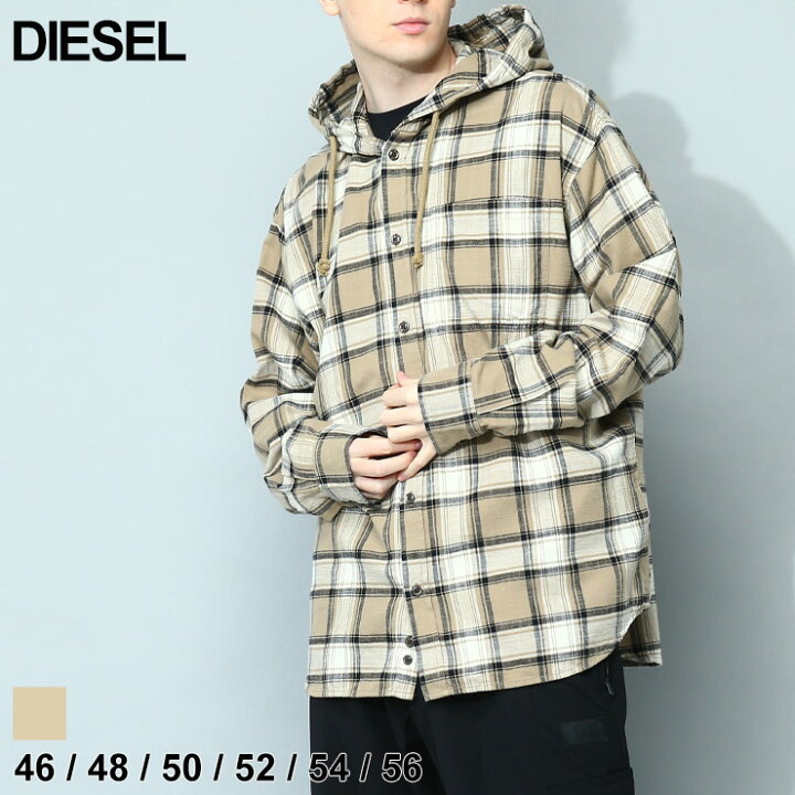 楽天市場】ディーゼル DIESEL チェックシャツ 長袖シャツ シャツ  