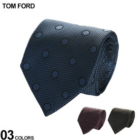トムフォード TOM FORD ネクタイ シルク100％ ドット ピンク 茶色 青 ブランド メンズ ビジネス タイ シルク ギフト プレゼント 父の日 TFSTE001SPP13 2024_vt