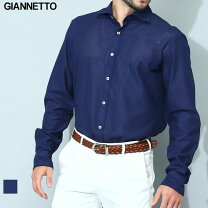楽天市場】Giannetto ジャンネット シャツ（カラーネイビー 
