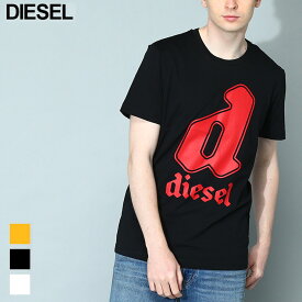 ディーゼル Tシャツ DIESEL メンズ カットソー 半袖 ロゴ プリント クルーネック T-DIEGOR-K54 白 シロ 黒 クロ ブランド トップス シャツ スリムフィット 大きいサイズあり DSA086810GRAI アウトレット