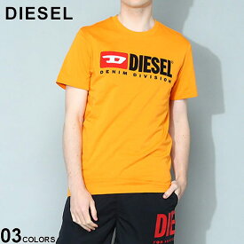 ディーゼル Tシャツ DIESEL メンズ カットソー 半袖 ロゴ クルーネック T-Diegor-Div シロ 白 ブランド トップス シャツ スリムフィット コットン 大きいサイズあり DSA037660GRAI SALE_1_a