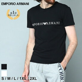 エンポリオ アルマーニ エンポリ EMPORIO ARMANI Tシャツ インナー アンダーTシャツ 半袖 カットソー シャツ ロゴ プリント クルーネック ブランド メンズ トップス 白 シロ 黒 クロ 大きいサイズあり EAU1110353R729 SALE_1_a