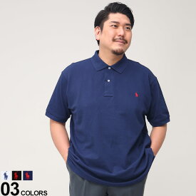 大きいサイズ メンズ POLO RALPH LAUREN (ポロ ラルフローレン) ワンポイント 半袖 ポロシャツ ポロシャツ シャツ 半袖 春 夏 711667003D22